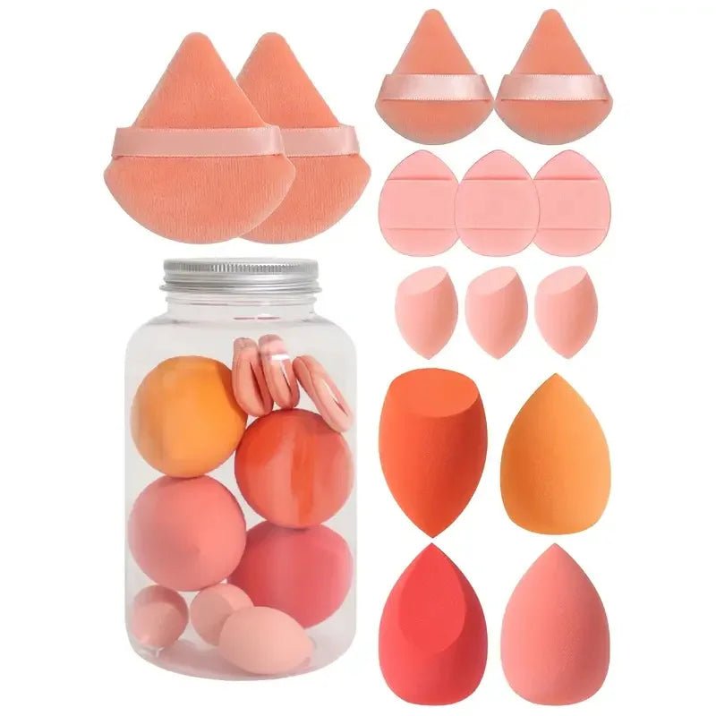 14PCS Makeup Sponge Set with Jar - Healora Shop