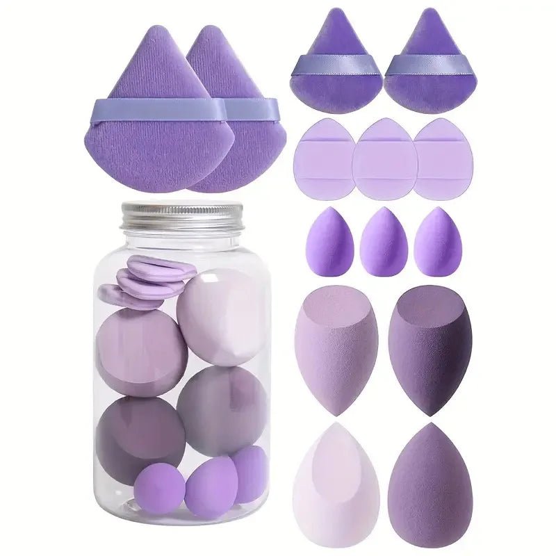 14PCS Makeup Sponge Set with Jar - Healora Shop