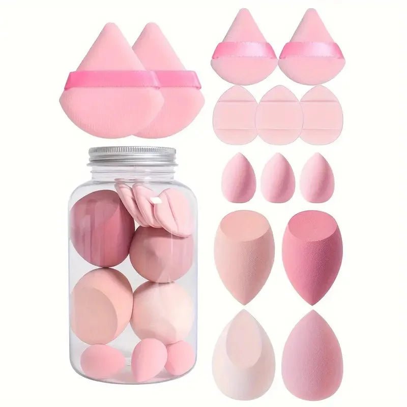 14PCS Makeup Sponge Set with Jar - Healora Shop
