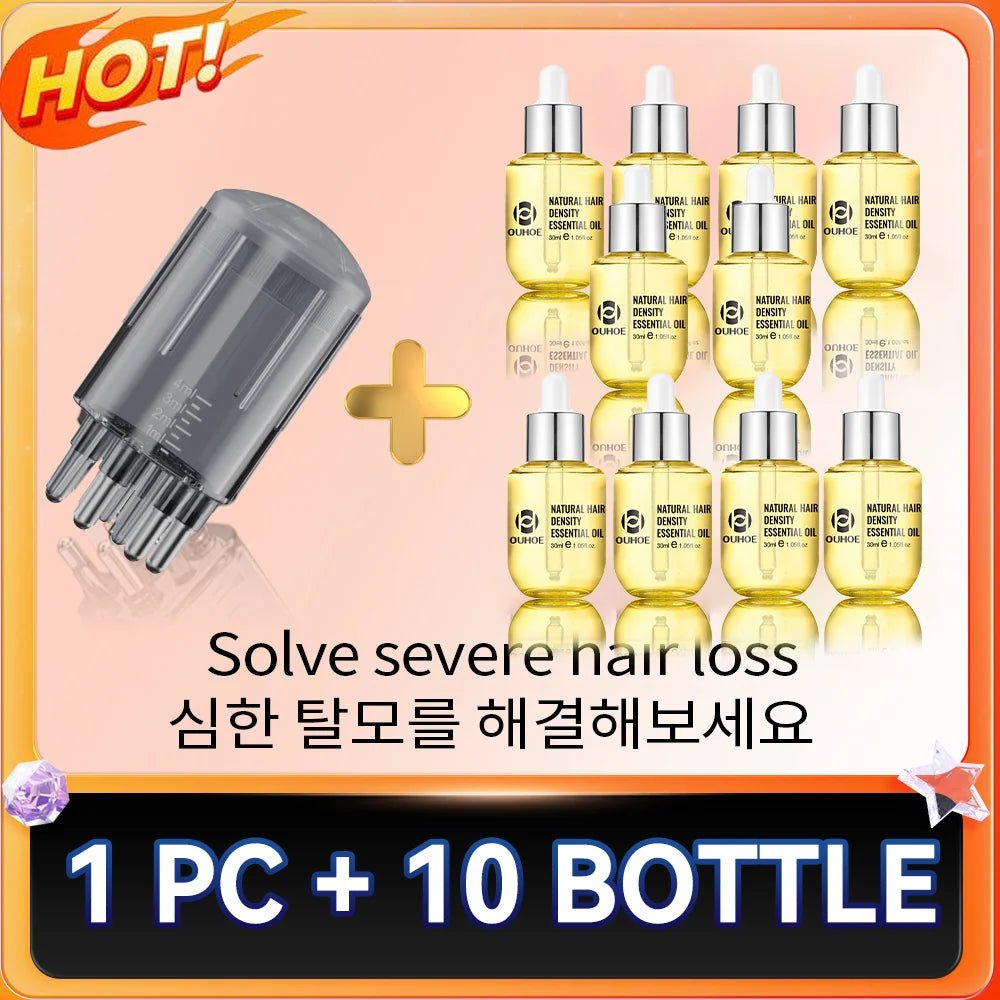 2 - in - 1 Hair Growth Scalp Applicator Brush – Massage & Oil Dispenser - Healora Shop