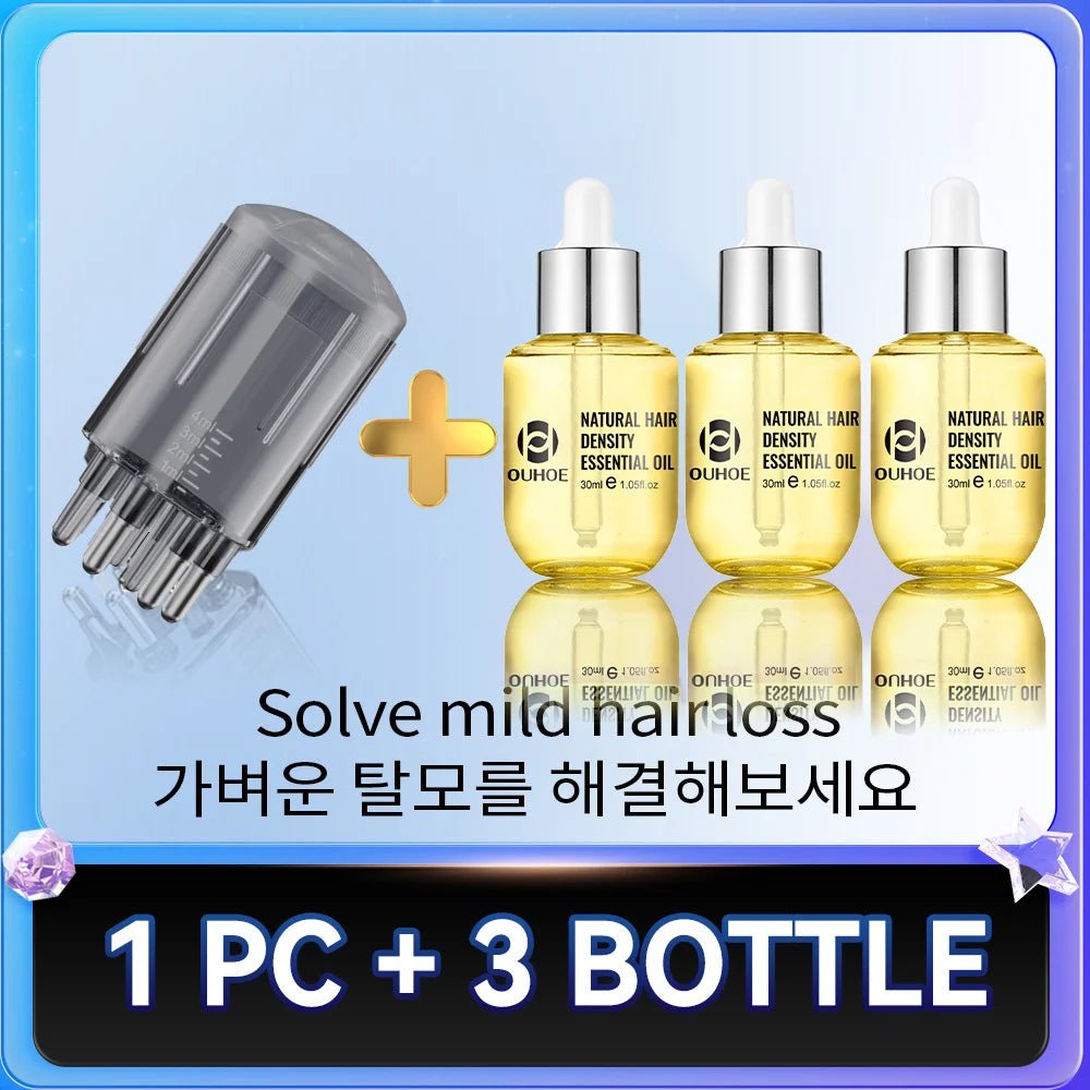 2 - in - 1 Hair Growth Scalp Applicator Brush – Massage & Oil Dispenser - Healora Shop