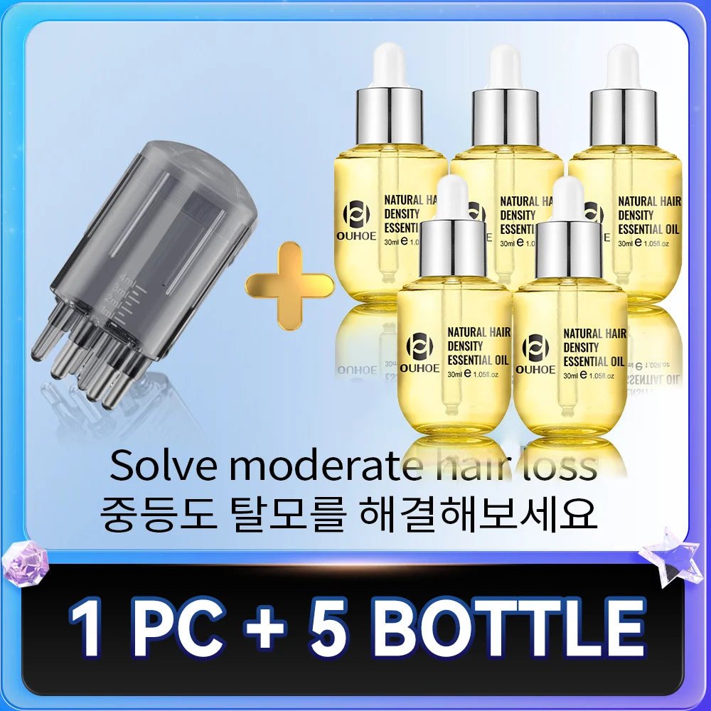 2 - in - 1 Hair Growth Scalp Applicator Brush – Massage & Oil Dispenser - Healora Shop