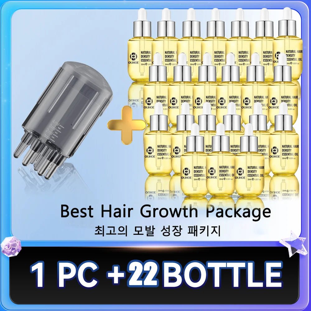 2 - in - 1 Hair Growth Scalp Applicator Brush – Massage & Oil Dispenser - Healora Shop