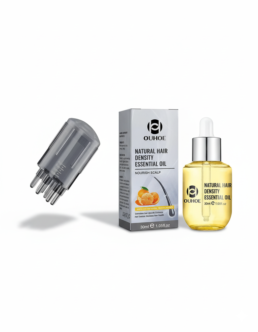 2-in-1 Hair Growth Scalp Applicator Brush – Massage & Oil Dispenser