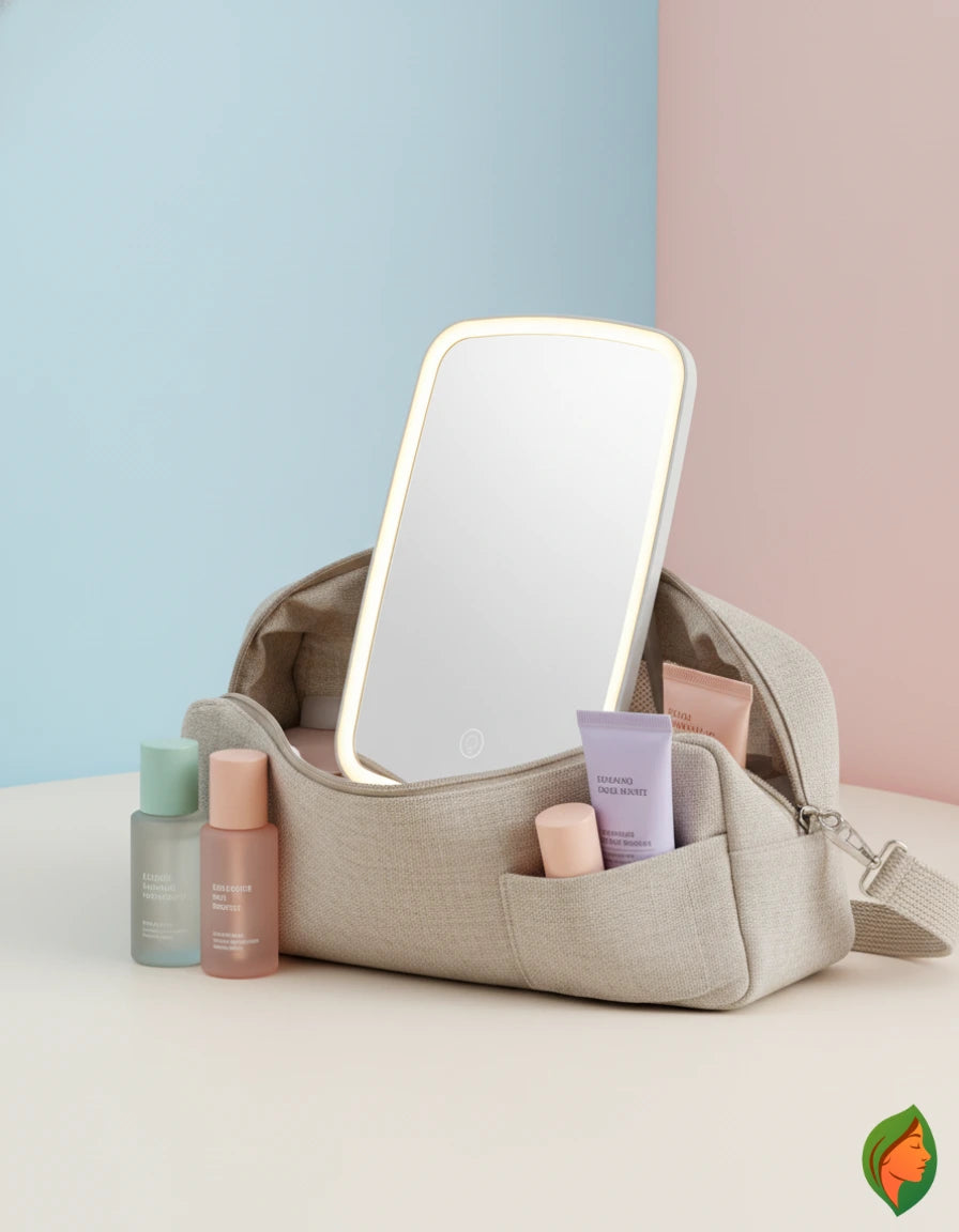 2400mAh Touch LED Makeup Mirror for Desktop Use