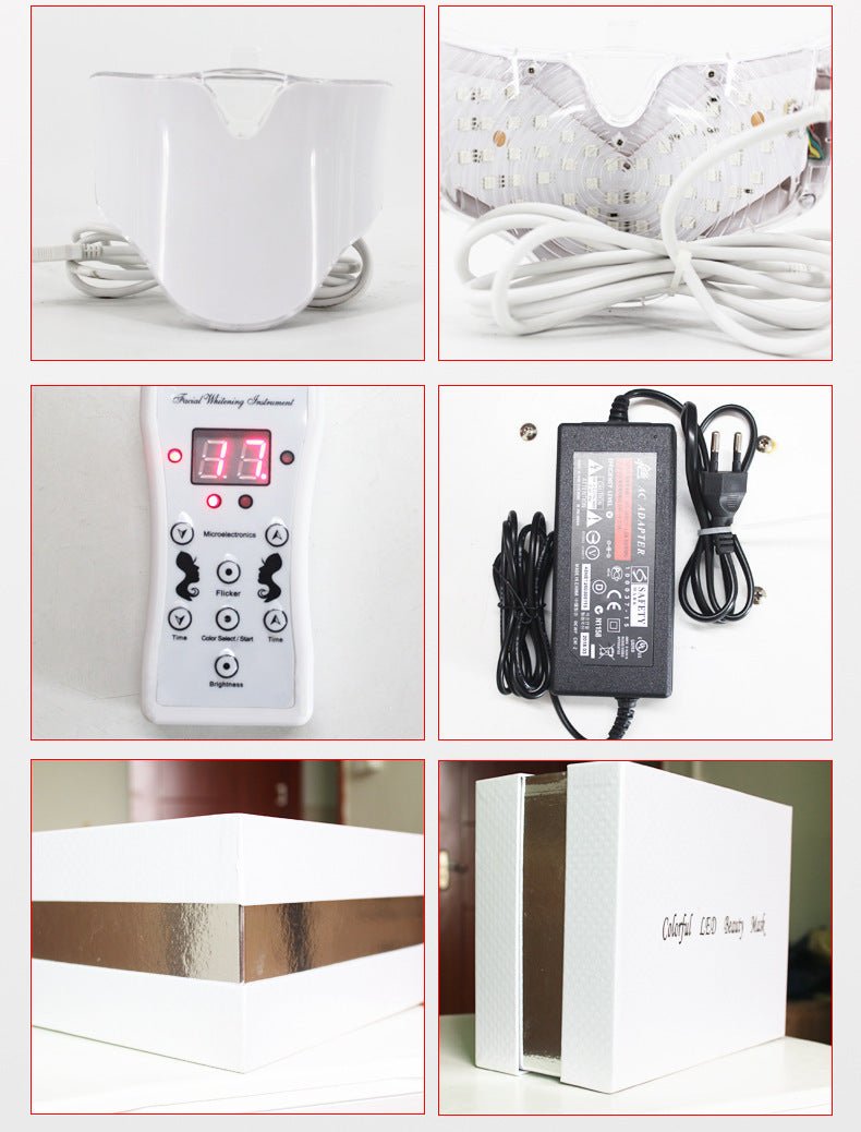 7 - Color LED Light Therapy Mask – Beauty Skin Care Device - Healora Shop