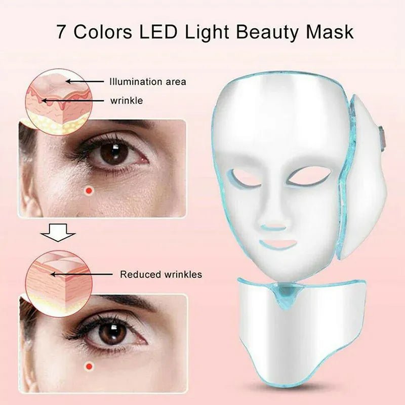 7 - Color LED Light Therapy Mask – Beauty Skin Care Device - Healora Shop