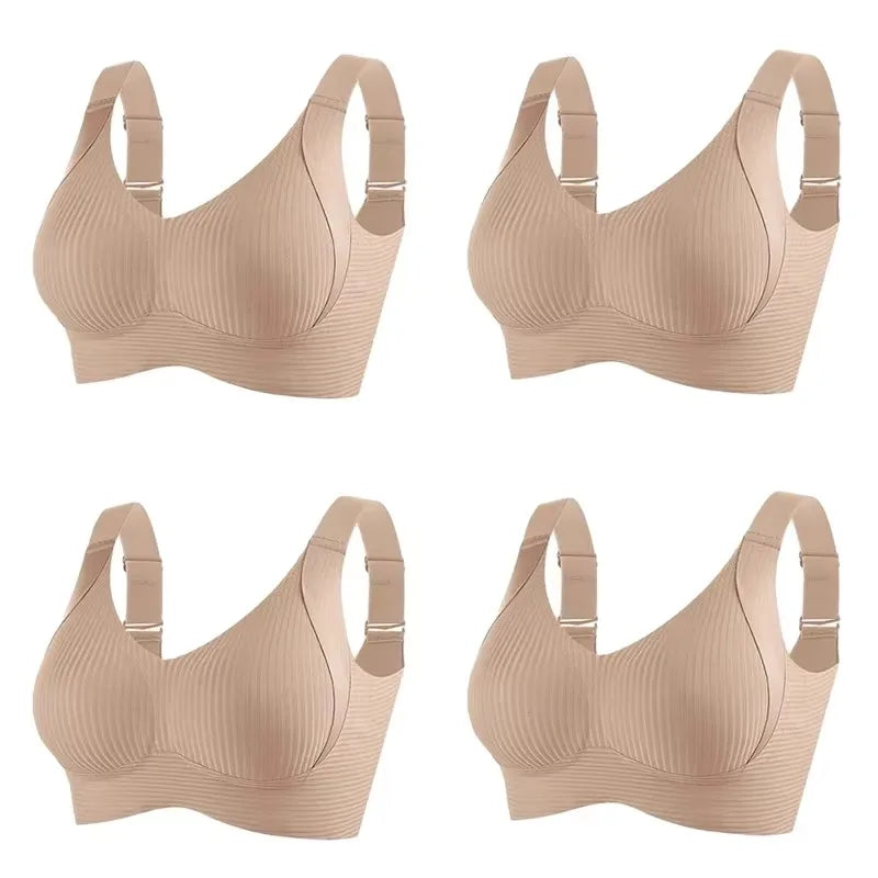 FallSweet Seamless Wireless Bra Set – 4 Pack