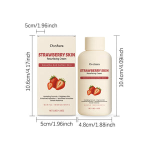 Strawberry Rejuvenating Body Cream Brightening Smooth Soft Skin Intensive Moisturizing for Dry Rough Skin Body Butter Cream