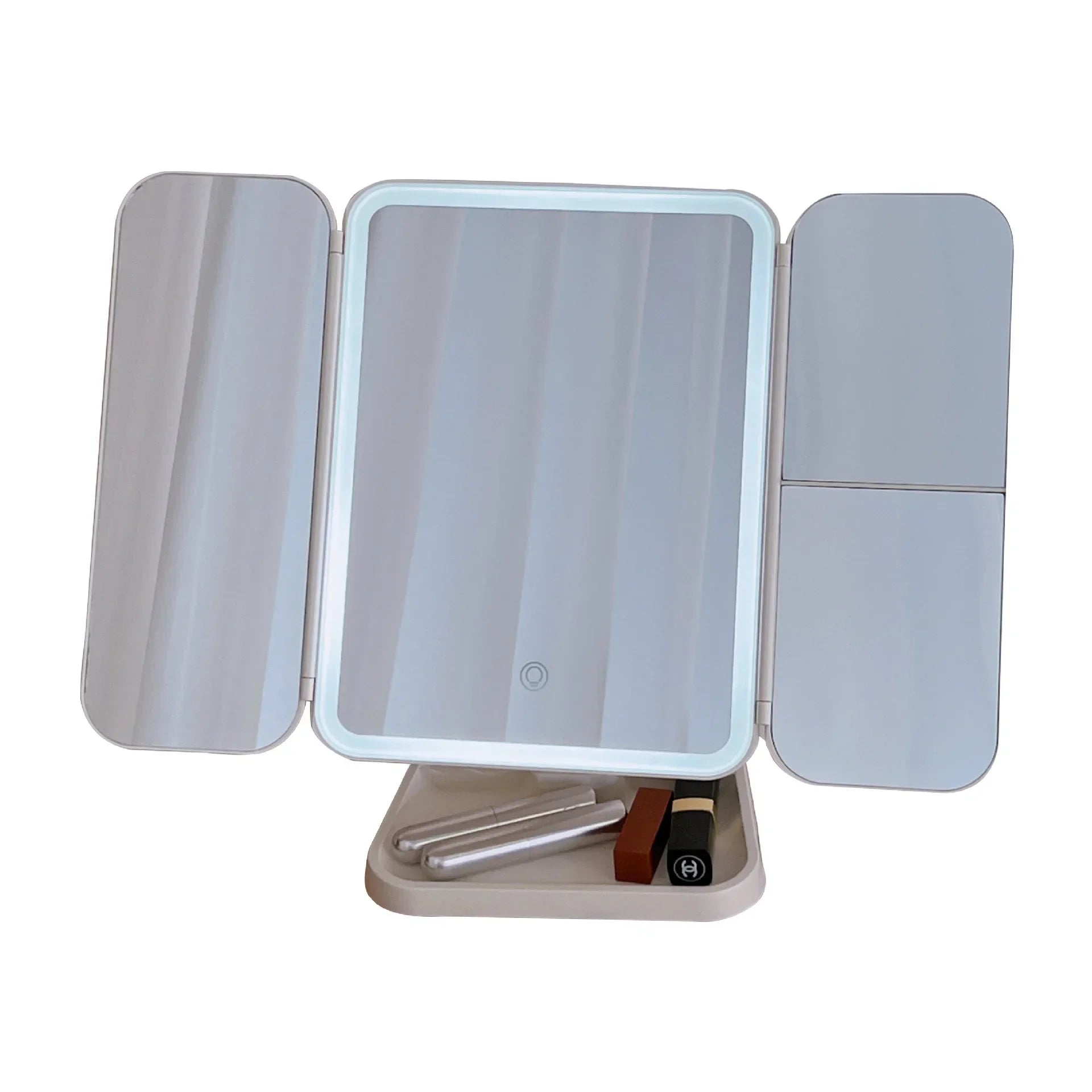 Smart TriFold Light-Up Makeup Mirror