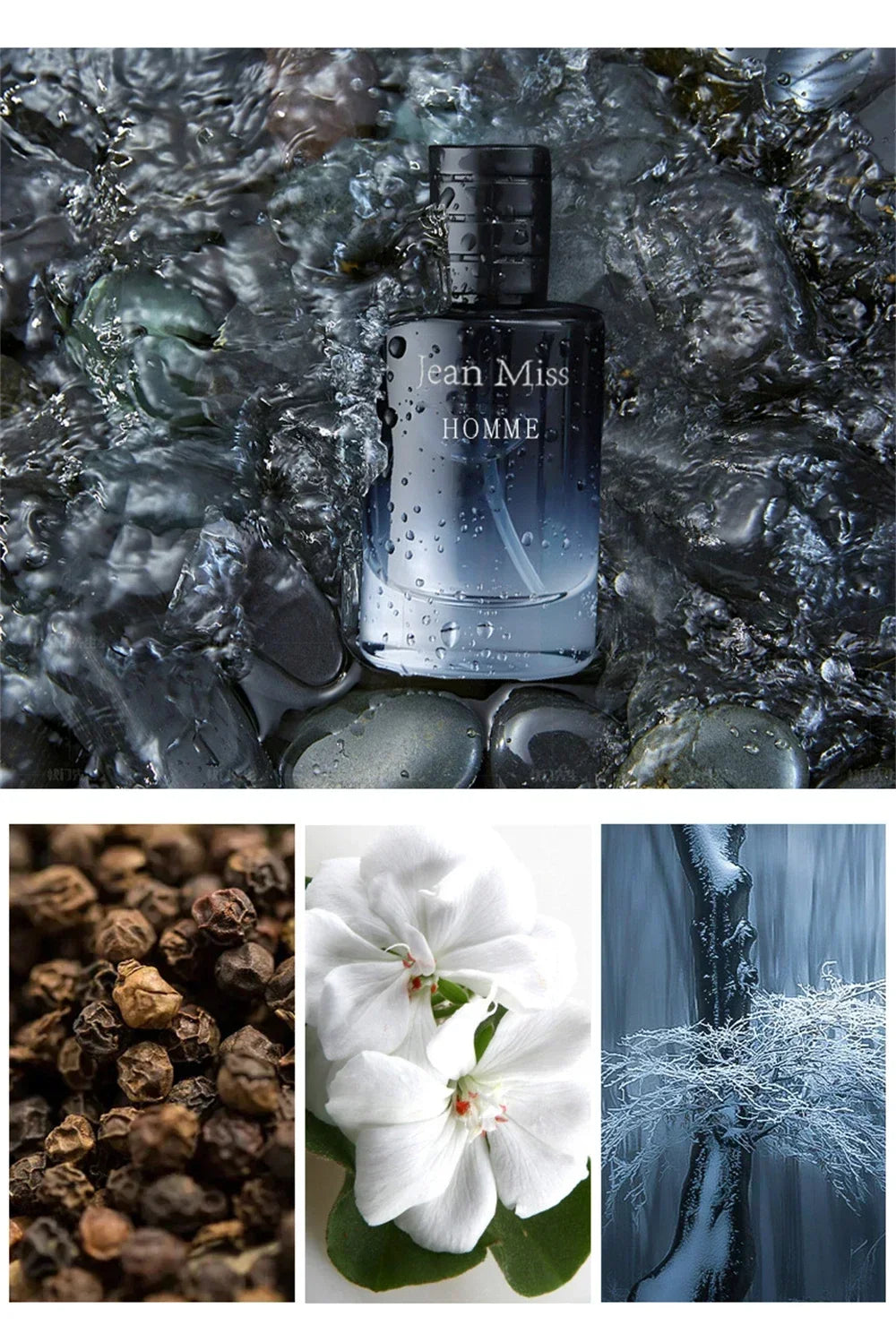 Men’s Perfume Gift Set – 3×90ml Long-Lasting Cologne