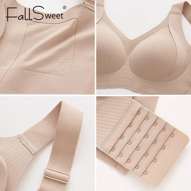 FallSweet Seamless Wireless Bra Set – 4 Pack