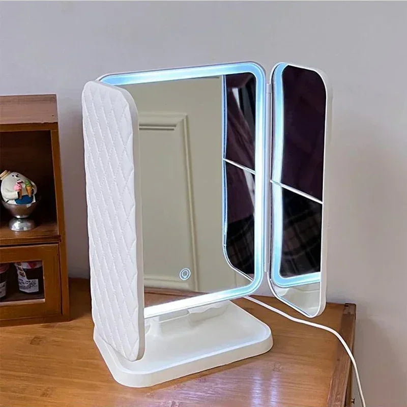 Smart TriFold Light-Up Makeup Mirror