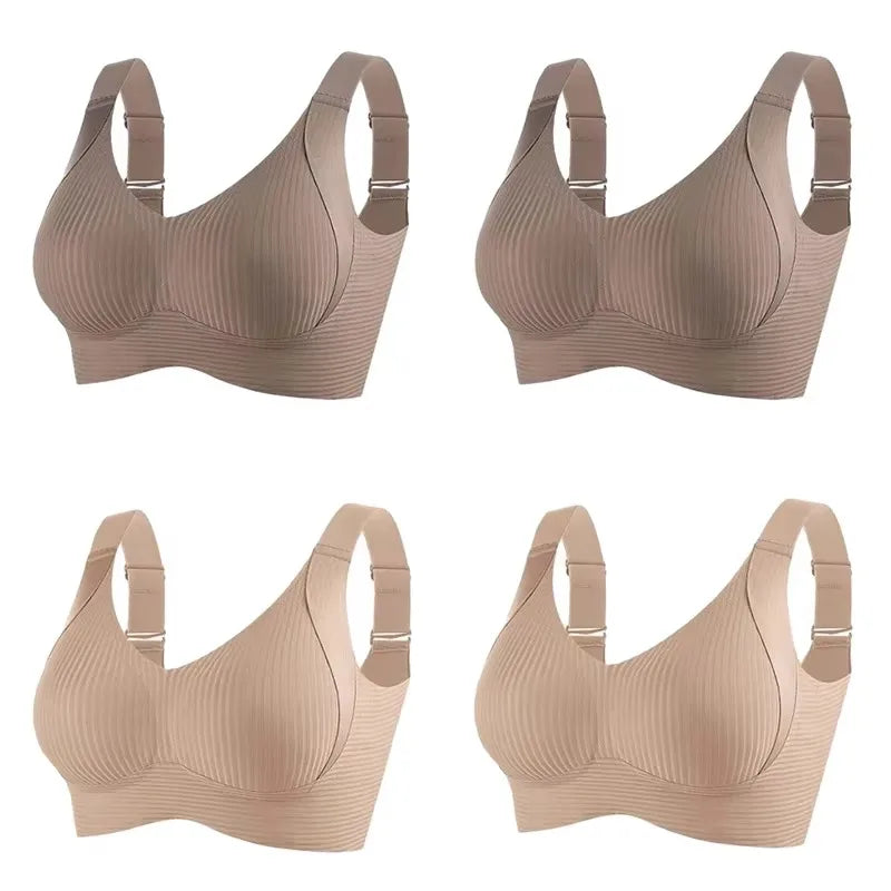 FallSweet Seamless Wireless Bra Set – 4 Pack