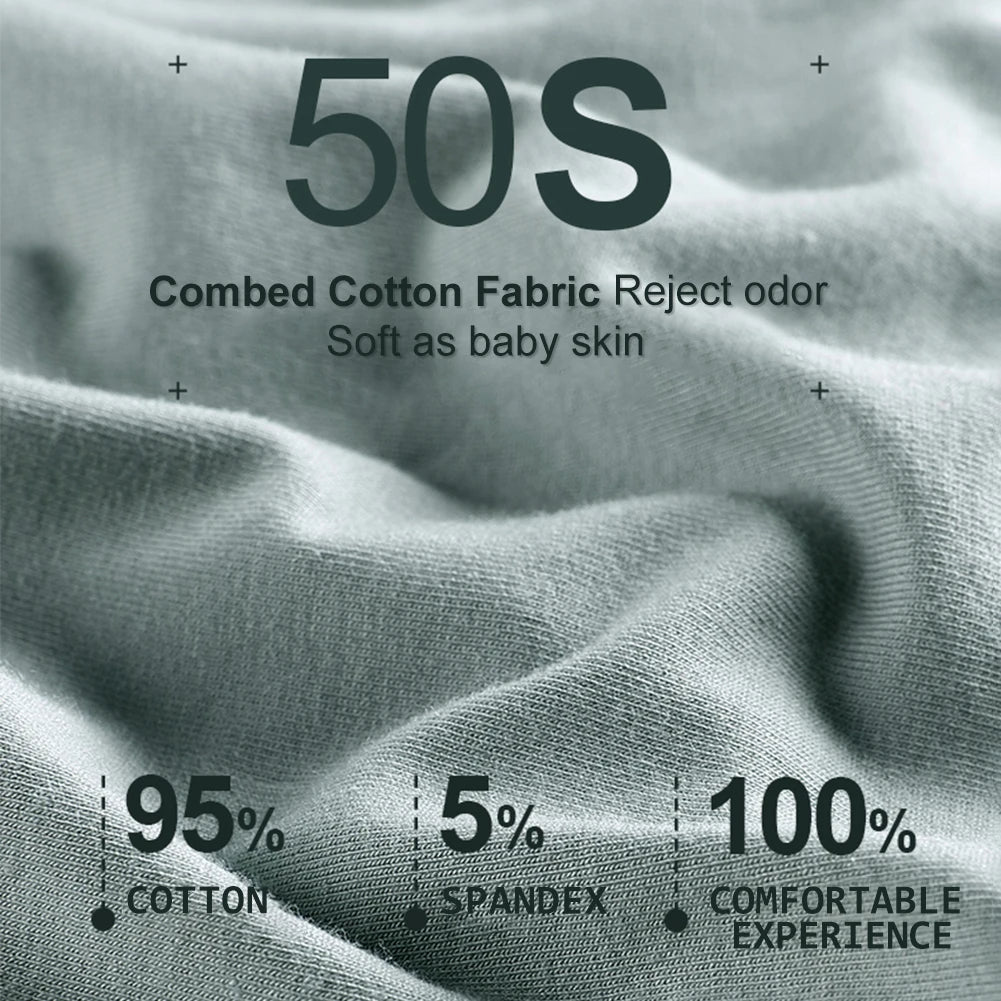 Women’s High-Waist Cotton Underwear – 5 Pack