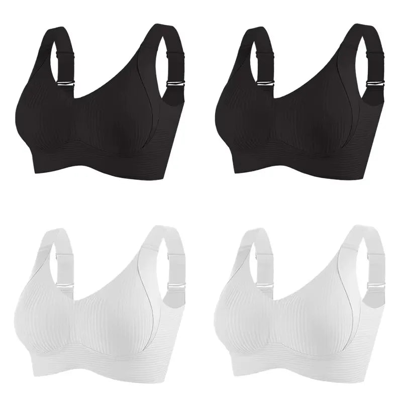 FallSweet Seamless Wireless Bra Set – 4 Pack