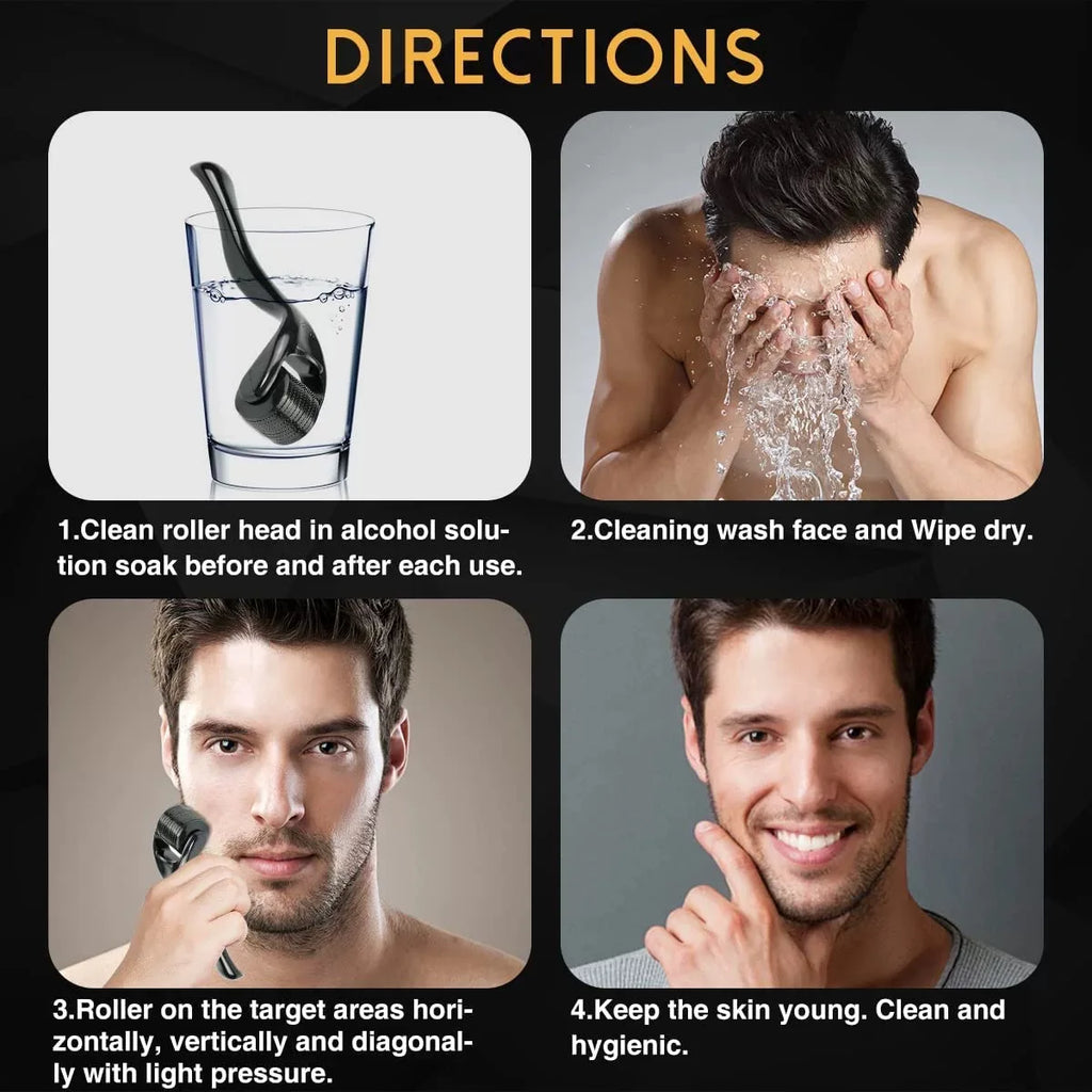 540 Titanium Derma Roller – Skin & Beard Boost