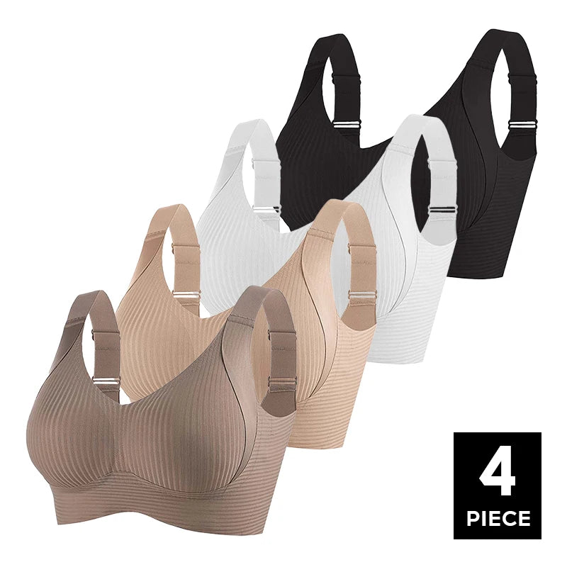 FallSweet Seamless Wireless Bra Set – 4 Pack