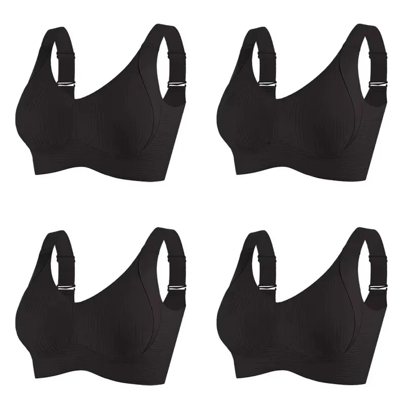 FallSweet Seamless Wireless Bra Set – 4 Pack