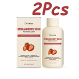 Strawberry Rejuvenating Body Cream Brightening Smooth Soft Skin Intensive Moisturizing for Dry Rough Skin Body Butter Cream