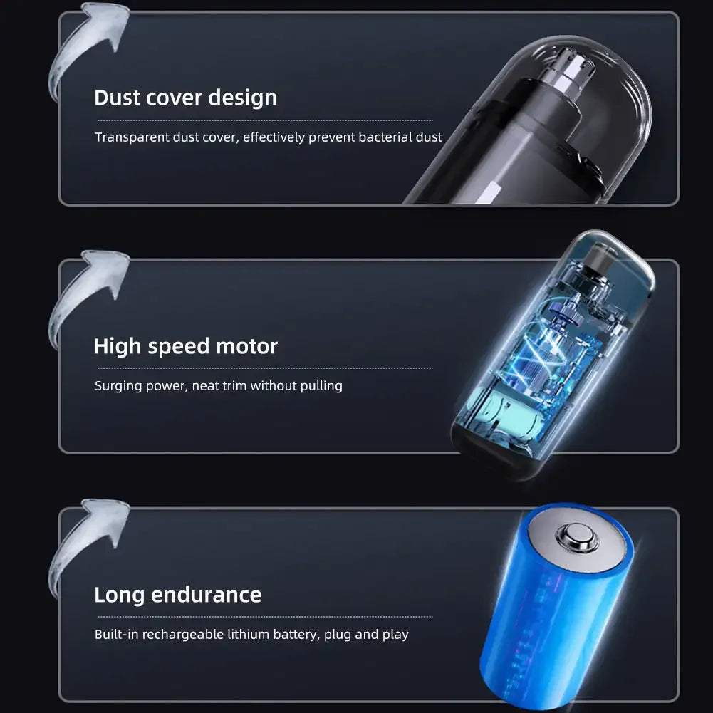 Mini Type-C Nose Hair Trimmer