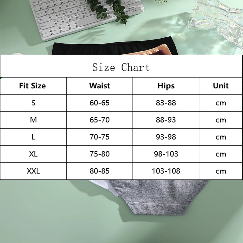 Cotton High-Waist Panties for Women – 4 Pack