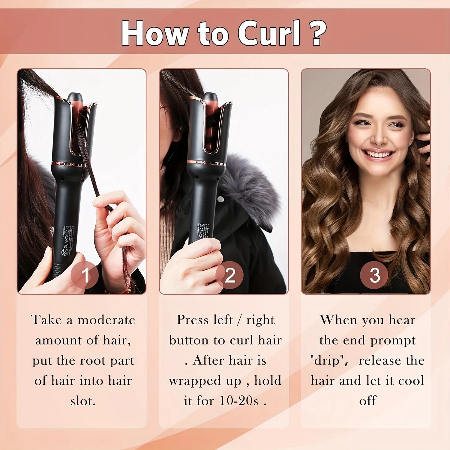 Automatic Ceramic Hair Curler – Air Spin Styler - Healora Shop