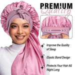 Extra Large Silk Bonnet Cap – Satin Sleep Hat - Healora Shop