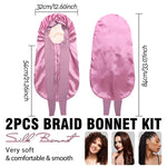 Extra Large Silk Bonnet Cap – Satin Sleep Hat - Healora Shop