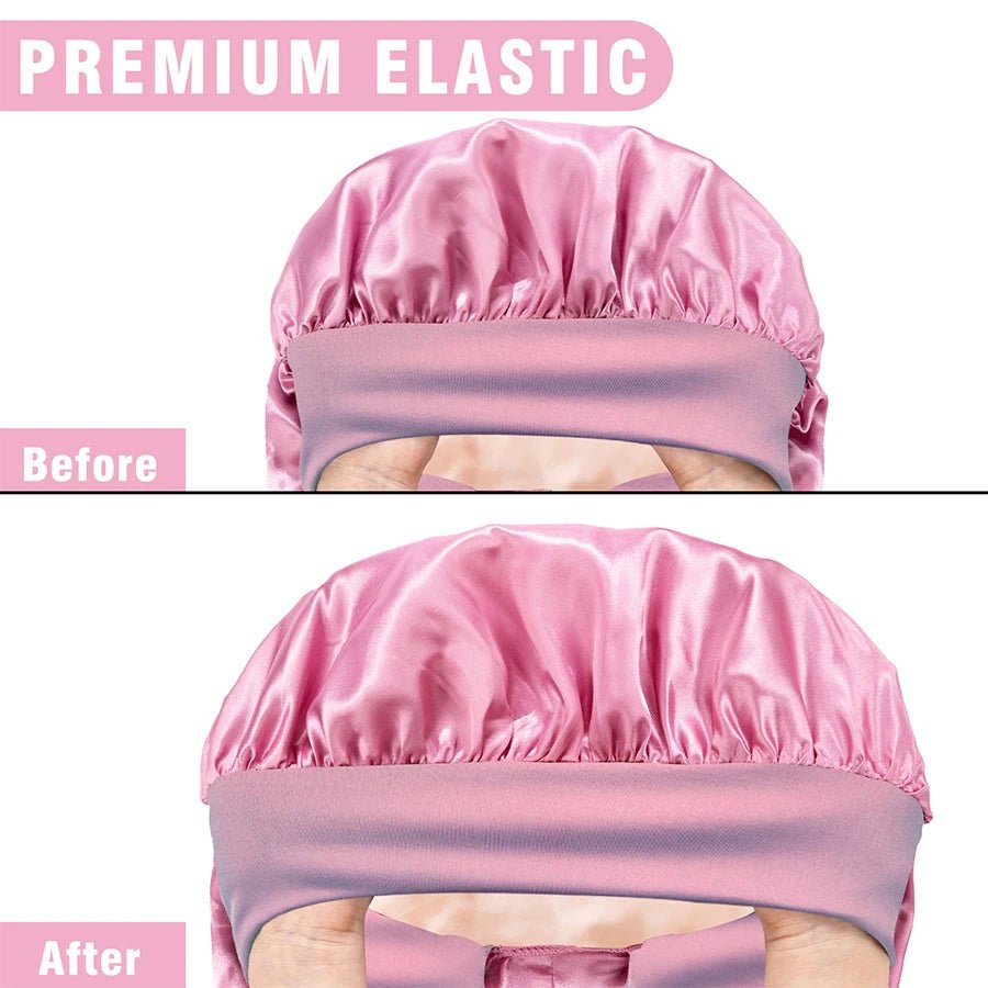 Extra Large Silk Bonnet Cap – Satin Sleep Hat - Healora Shop