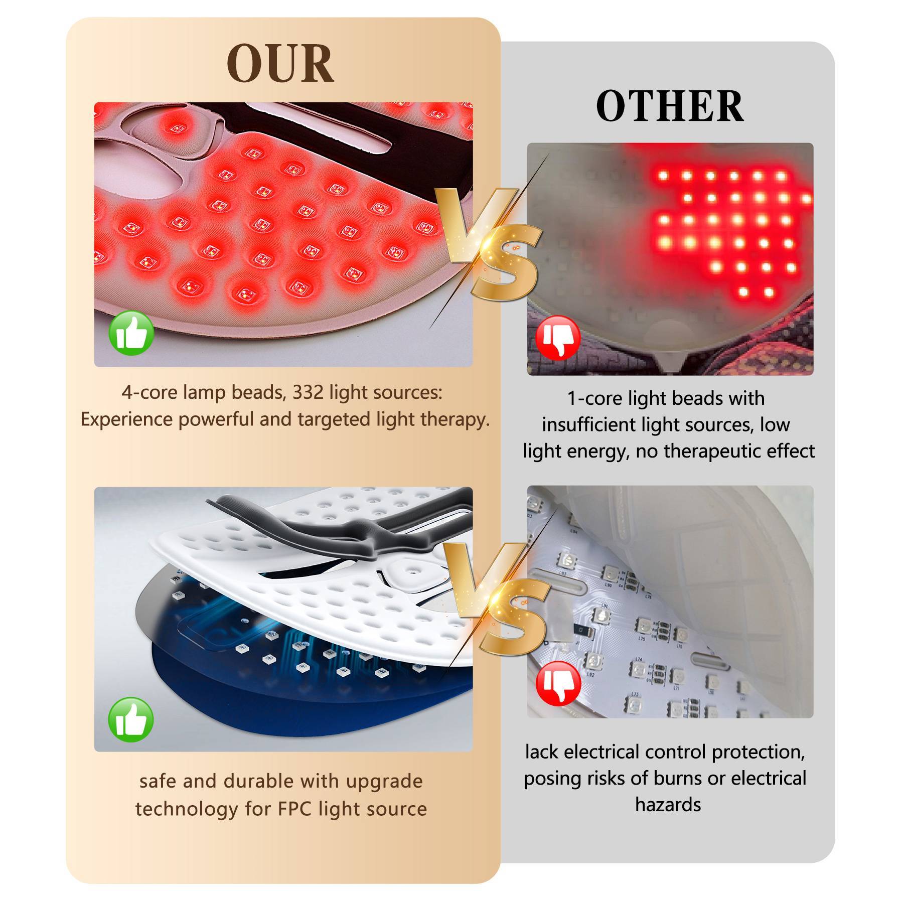 LED Red Light Therapy Mask – Smooth and Glow Skin - Healora Shop