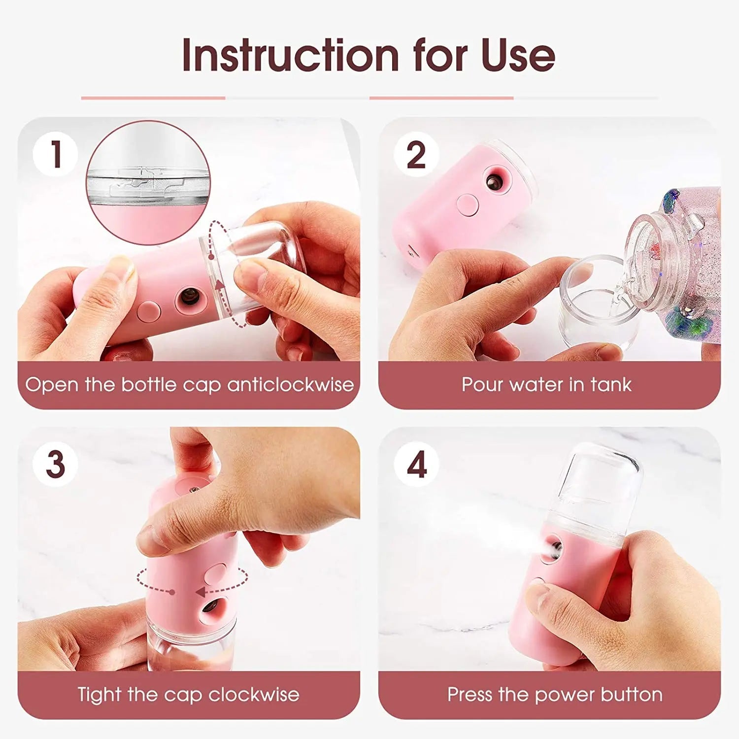 Mini Nano Face Steamer – USB Rechargeable Facial Mist Sprayer - Healora Shop