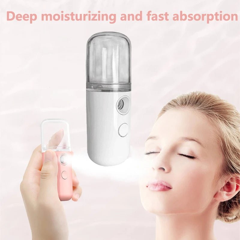 Mini Nano Face Steamer – USB Rechargeable Facial Mist Sprayer - Healora Shop