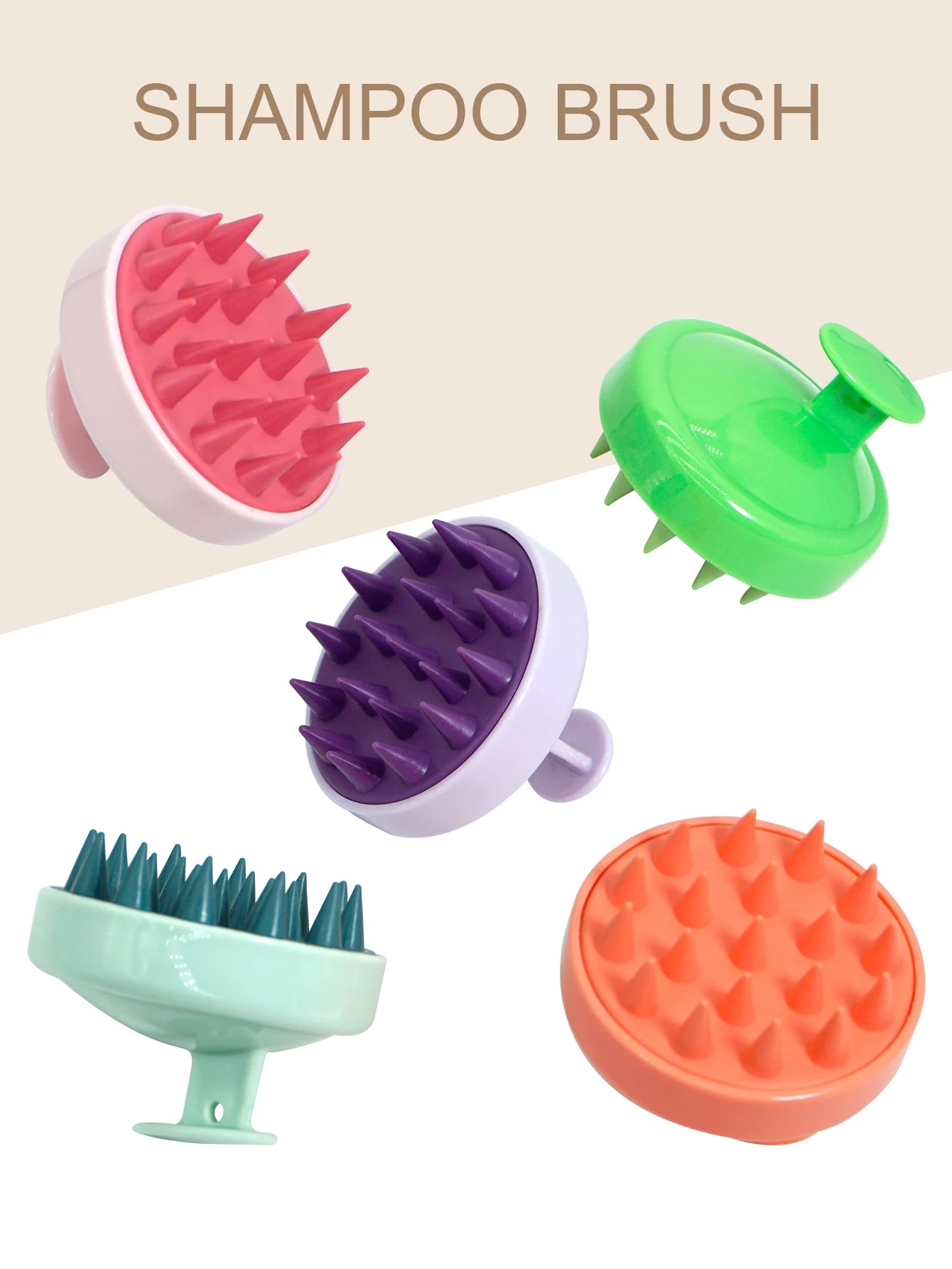 Silicone Scalp Massage Brush – Shampoo & Bath Comb - Healora Shop