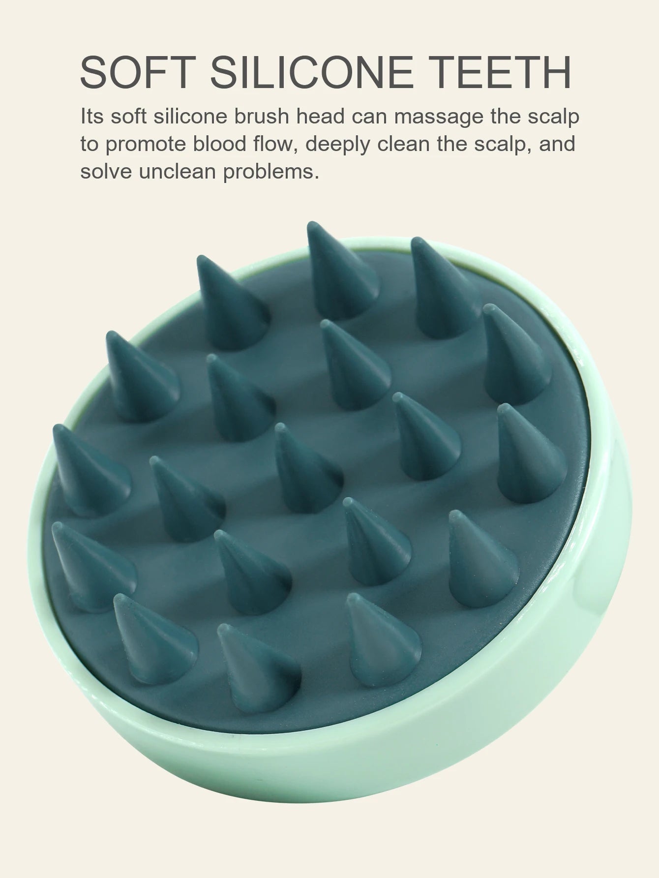Silicone Scalp Massage Brush – Shampoo & Bath Comb - Healora Shop
