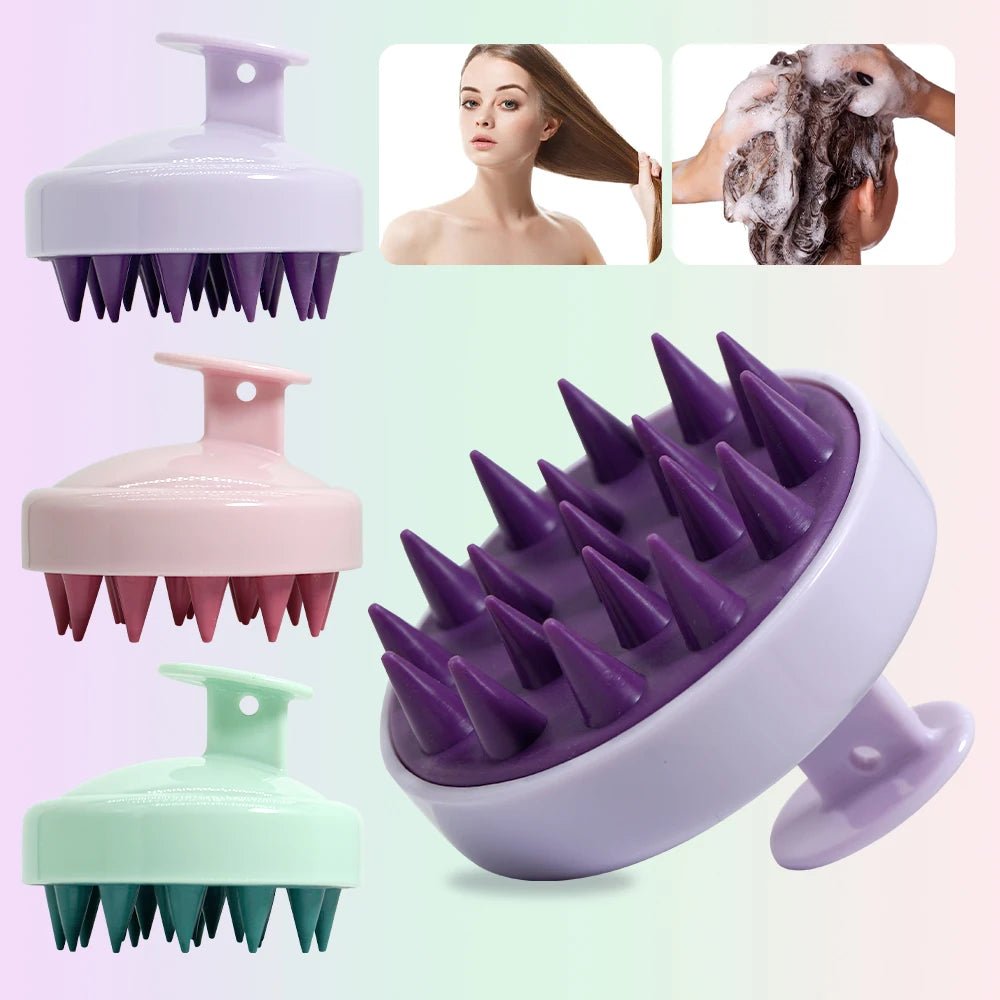 Silicone Scalp Massage Brush – Shampoo & Bath Comb - Healora Shop