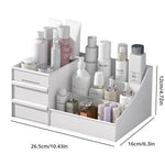 White Drawer Makeup Organizer Box - Healora Shop