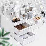 White Drawer Makeup Organizer Box - Healora Shop